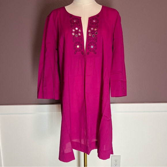 New York and Company Pink Tunic Cover Up - Picture 1 of 8